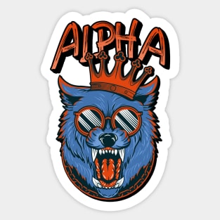 Alpha Wolf Sticker